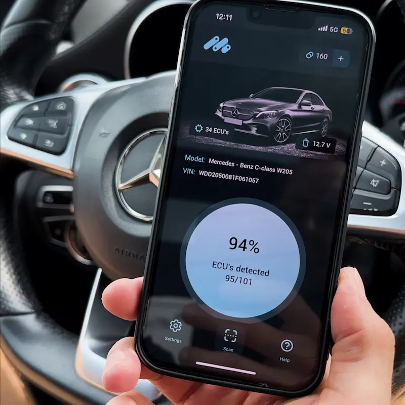 MBito App erkennt Mercedes